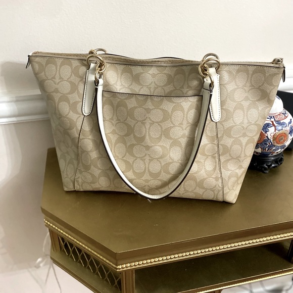 Coach signature Zip Top Tote Bag - Picture 3 of 11